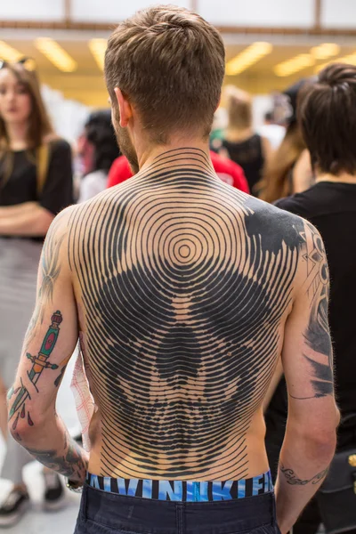 Unidentified participants at International Tattoo Convention