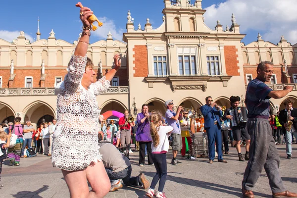 Participants at International Festival of Street Theatres