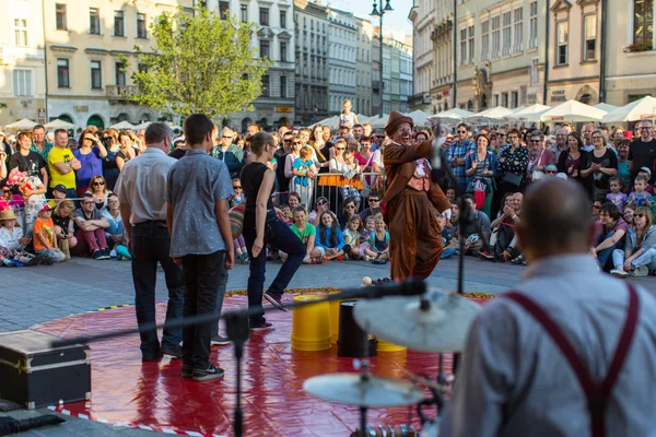 Participants at International Festival of Street Theatres