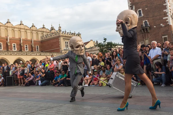 Participants at International Festival of Street Theatres