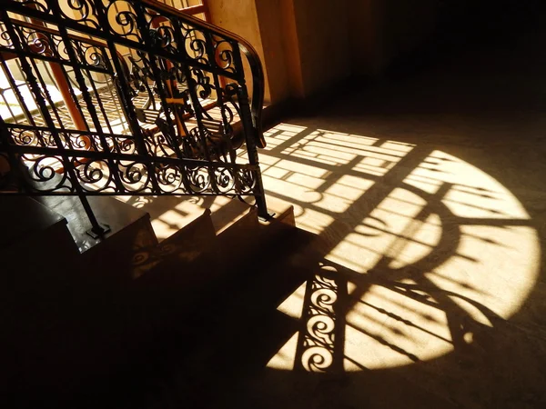 A shadow from the window in the church.
