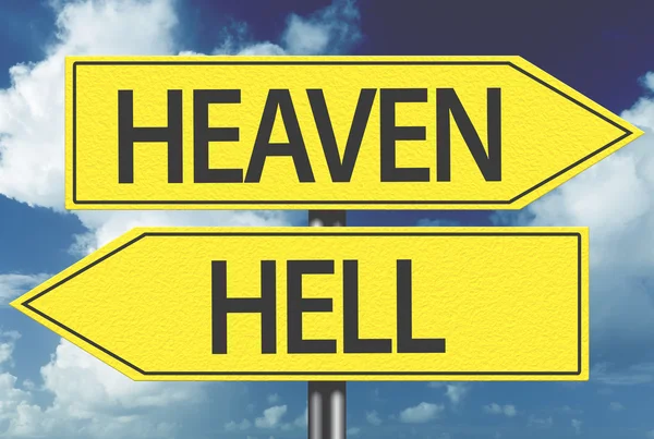 Heaven and Hell creative signs