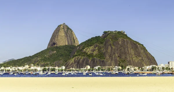 Brazil, Rio de Janeiro, Sugar Loaf Mountain - Pao de Acucar with the bay and Atlantic Ocean