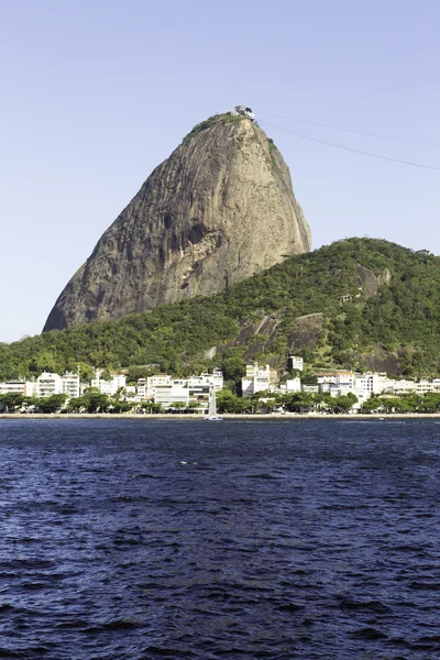 Brazil, Rio de Janeiro, Sugar Loaf Mountain - Pao de Acucar with the bay and Atlantic Ocean