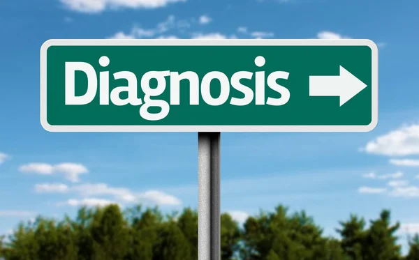 Diagnosis creative green sign