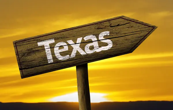 Texas wooden sign