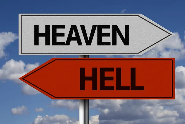 Heaven, Hell Creative sign