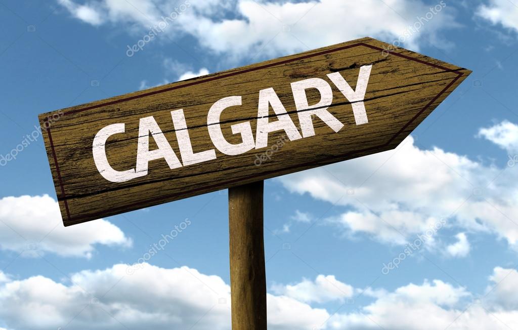 Calgary, Canada wooden sign — Stock Photo © filipefrazao 62885293