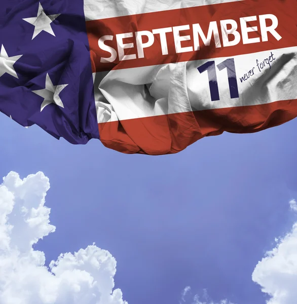 September 11 waving flag