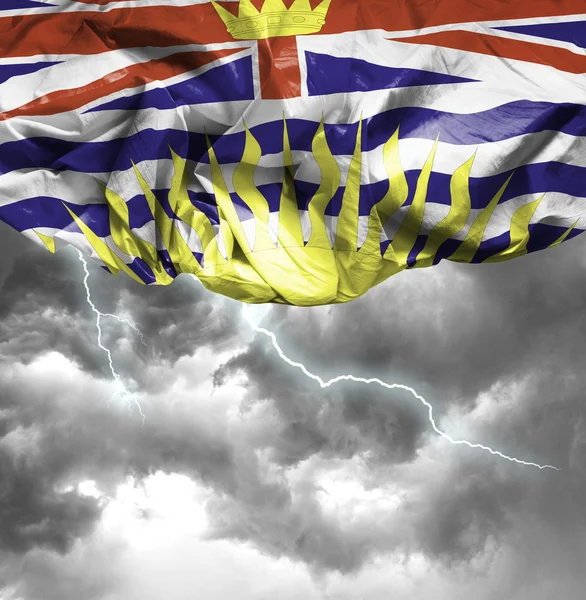 British Columbia waving flag