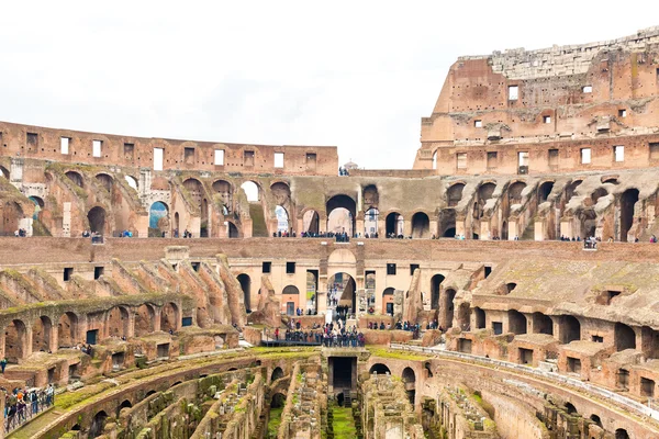 Inside the Colosseum in Rome, Italy