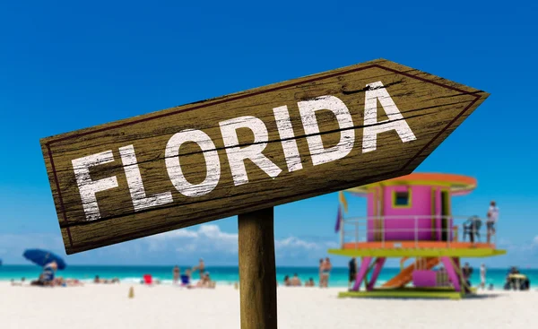 Florida sign on the beach