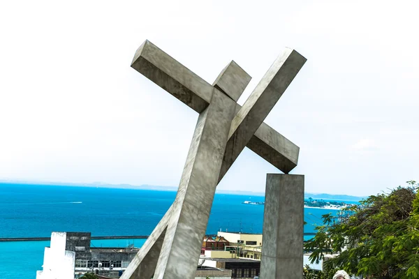 Fallen Cross Monument at Salvador da Bahia, Brazil