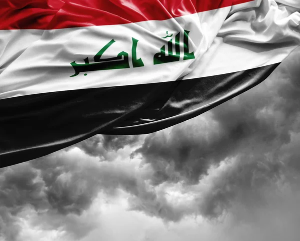 Iraq waving flag on a bad day