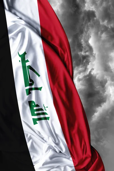 Iraq waving flag on a bad day