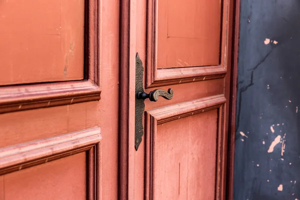 Antique door on the city of Ouro Preto