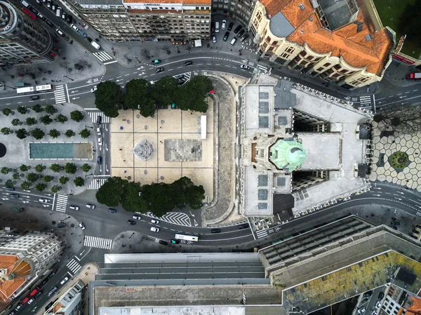 Top View of City hall and Liberty Square, Porto, Portugal