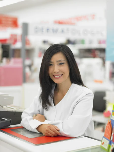 Female employee smiling for the camera