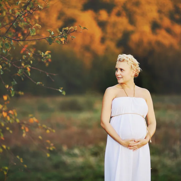 Young  caucasian pregnant woman