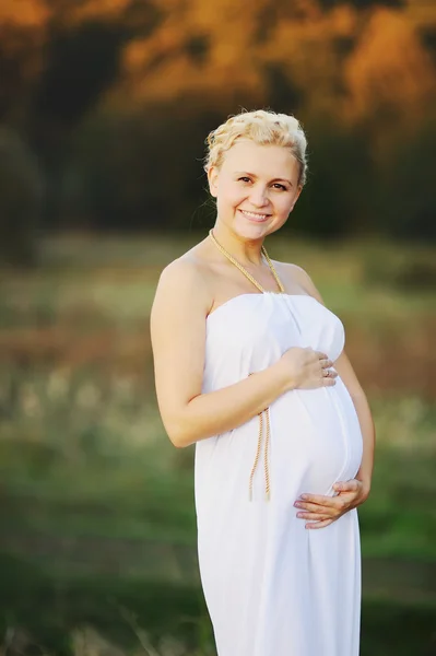 Young  caucasian pregnant woman
