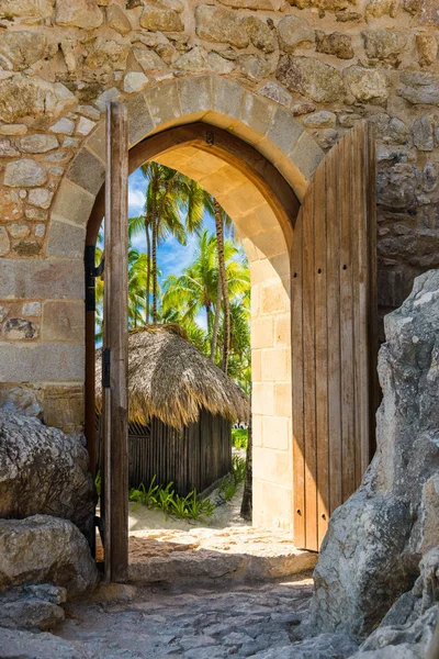 Arch open door fortress