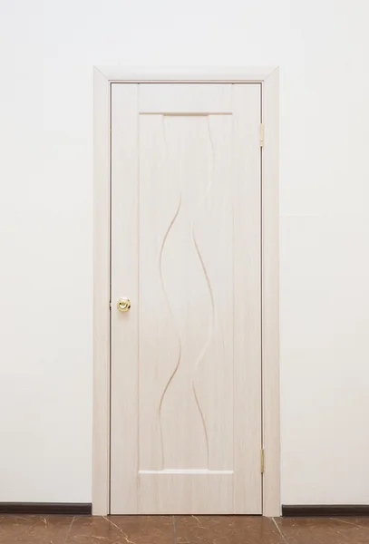 White wooden door