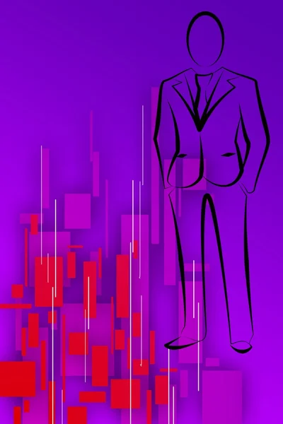 Man in business suit illustration