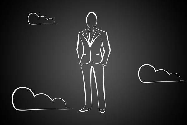 Man in business suit illustration