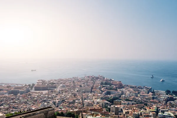 Napoli italian city aerial view