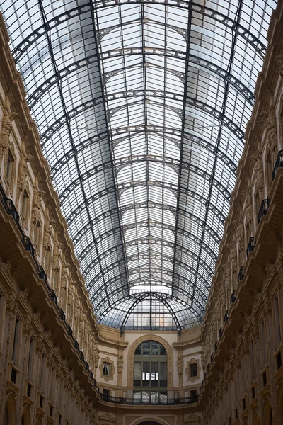 Glass dome of Galleria Vittorio Emanuele in Milan, Italy