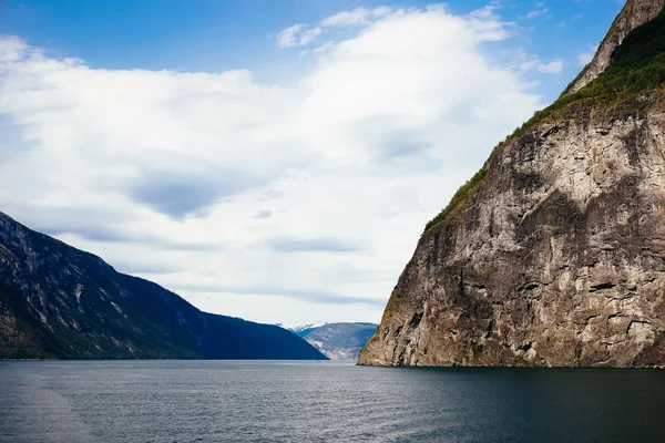 Fjord in Norway, nature and travel background