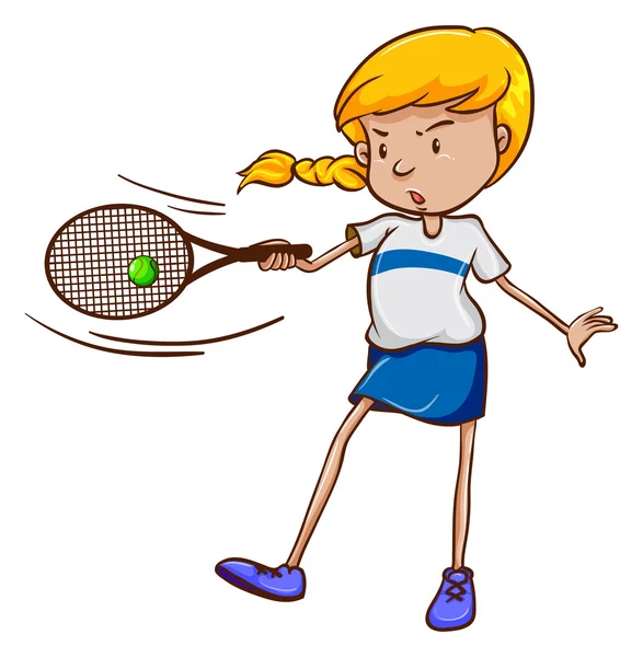 A female tennis player