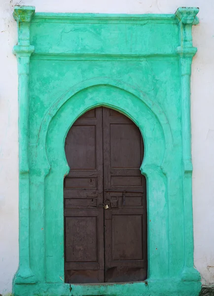 Old  Door with green details