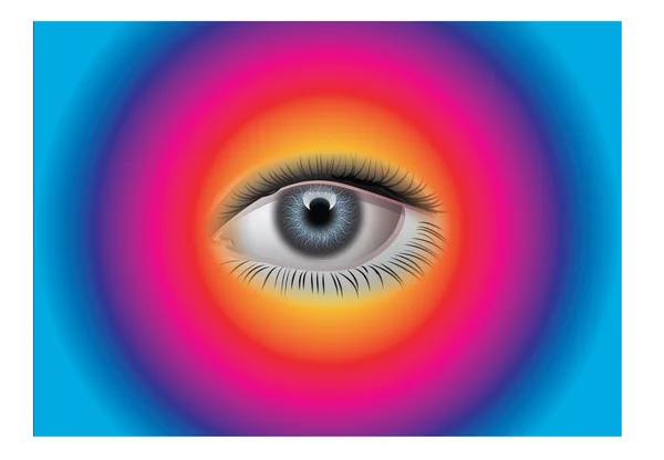 Spectrum Eye concept as a human iris and pupil