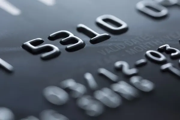 Credit card close-up - Stock Image