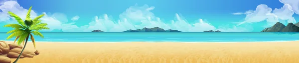 Sea panorama, Tropical beach