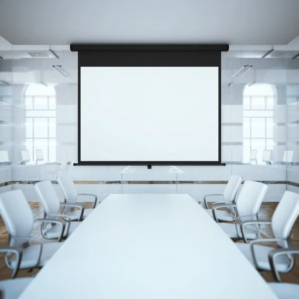 Black projector screen. 3d rendering