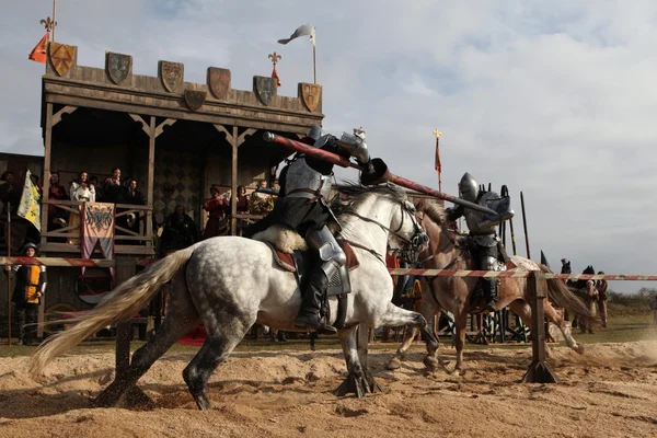 Filming of movie The Knights