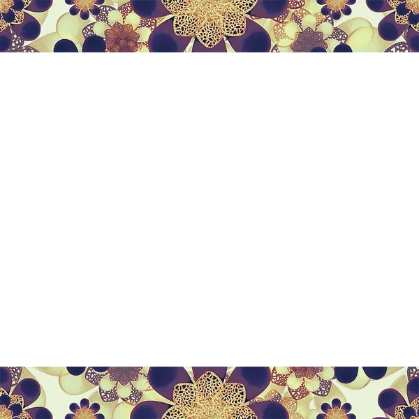 Stationery Background with Baroque Design Borders