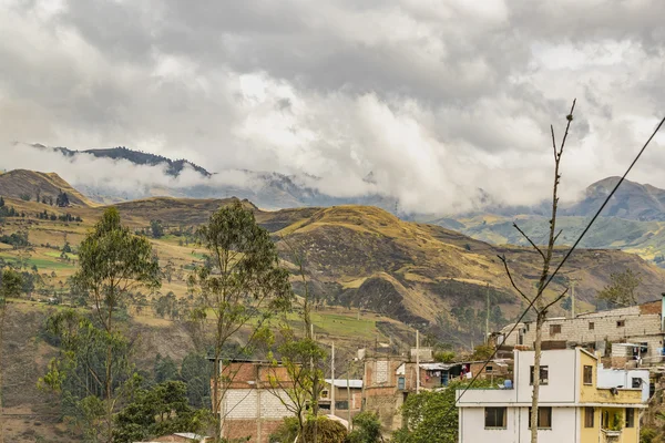 Urban Scene Alausi Town Ecuador