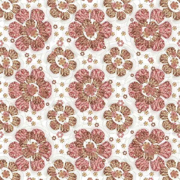 Geometric Floral Motif Background