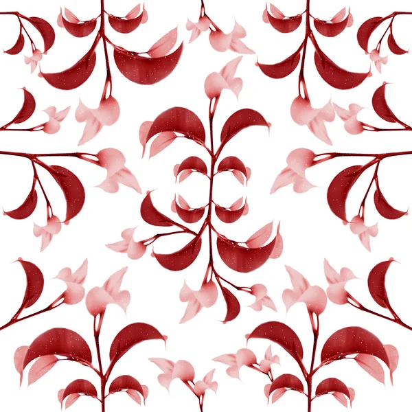 Red Floral Print Pattern