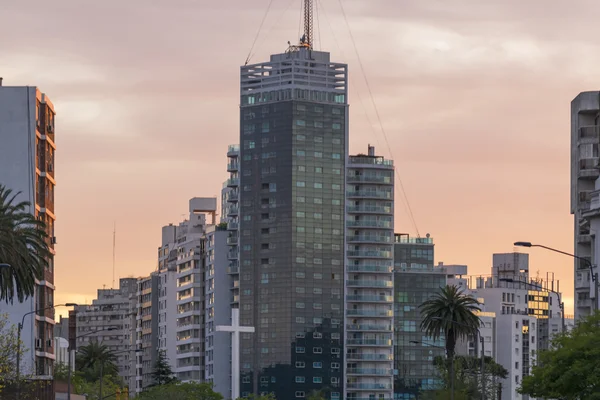 Montevideo Sunset Urban Scene