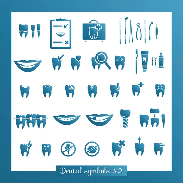 Set of dentistry symbols, part 2