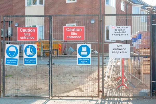 Site safety signs construction site