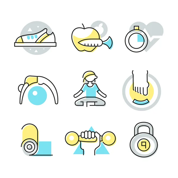 Fitness and Body Care Icons