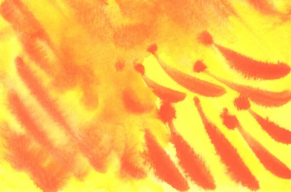 Orange and yellow abstract watercolor texture background. Hand paint texture, watercolor textured backdrop.