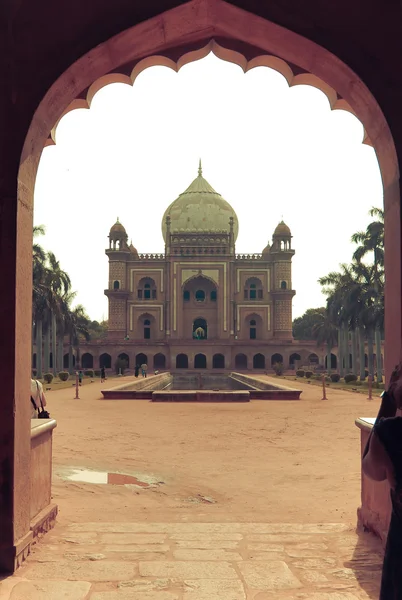 Safdarjung\'s Tomb is a garden  in  marble mausoleum in Delhi, India