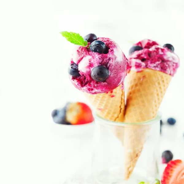 Ice Cream with fruits