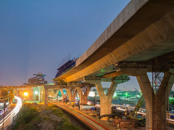 Express way construction site